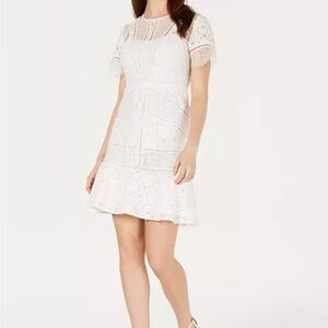 French Connection Cabrera White Lace Dress - Summer White